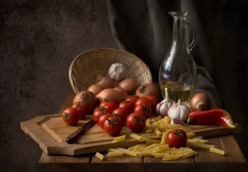 Rustikale italienische Zutaten