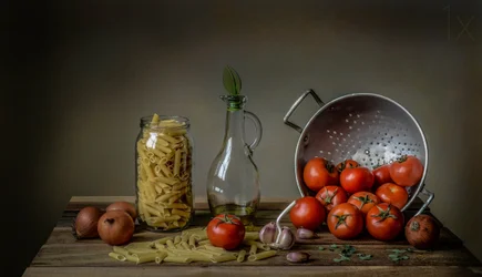 Rustikale italienische Zutaten