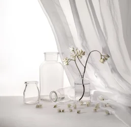 Weißes Blumen-Stillleben