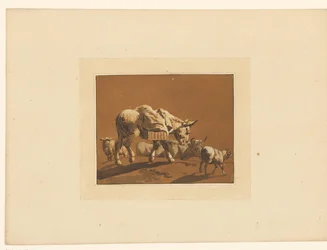 Landschaft mit Vieh