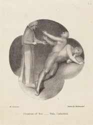 Erschaffung von Eva, von der Kathedrale von Wells