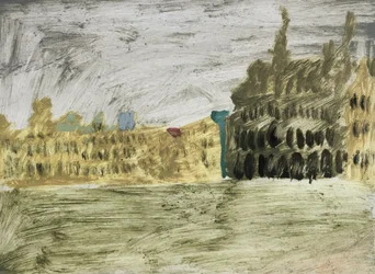 Goldgelbe Landschaft von Brüssel