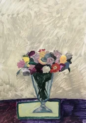 Stillleben mit getrockneten Blumen