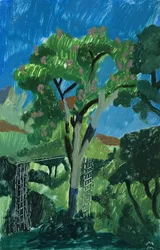 Türkische Landschaft mit Baum