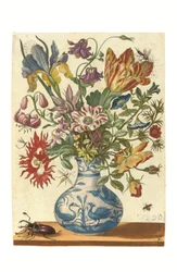 Tafel aus Blumenbuch (handkolorierter Stich)