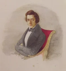 Porträt von Frédéric Chopin (1810-49)