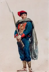 Katalanischer Freiwilliger für den Krieg in Afrika, um 1860