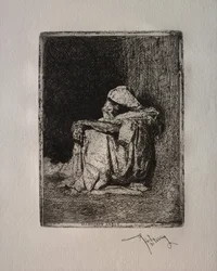 Sitzender Araber