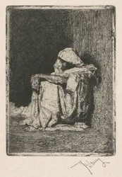 Sitzender Araber