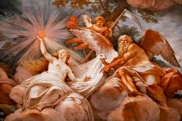 Romulus wird von Jupiter im Olymp empfangen (Detail)