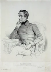 Porträt von Alphonse de Lamartine 1790-1869