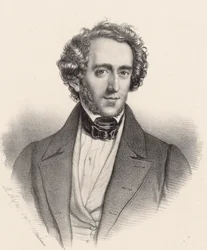 Porträt des Pianisten und Komponisten Felix Mendelssohn Bartholdy
