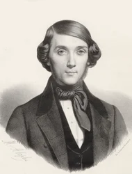 Porträt des Pianisten und Komponisten Jean-Henri Ravina, ca. 1845