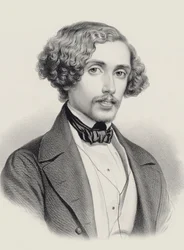 Porträt des Pianisten und Komponisten Julius Schulhoff 1825-1898, 1850