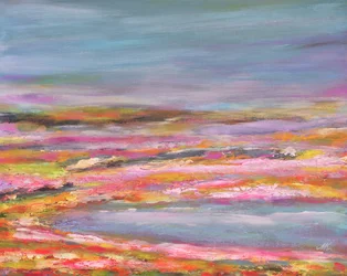 Lebendige Abstrakte Landschaft