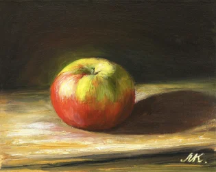 Lebendiges Apfel Stillleben