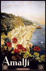 Amalfi Küste Reiseplakat, ca. 1910