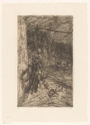 Junge auf einem Esel