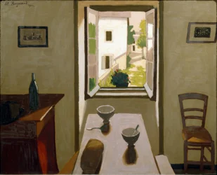 Der Tisch und die zwei Schalen