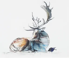 Hirsch und Vogel, 2006