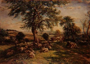 Hügel und Tal, um 1900