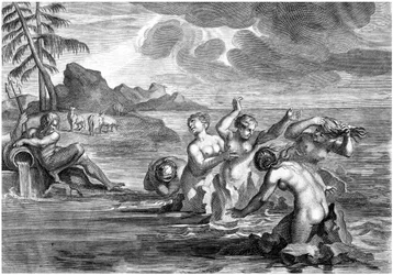 Die Cerastae in Stiere verwandelt und die Propoetiden in Felsen