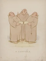 Seite aus den Humours of Cynicus (farbige Gravur)