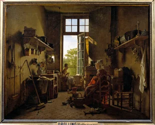 Inneres einer Küche, 1815, 0,65 x 0,8 m