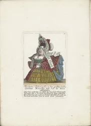 Die französische Zwergin Madame Palatinelle, ca. 1710