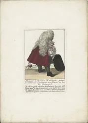 Der Zwerg Chevalier Rondeau als Parlamentsmitglied, ca. 1710