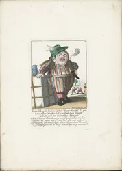 Der Zwerg Dan Hagel als holländischer Bootsmann, ca. 1710