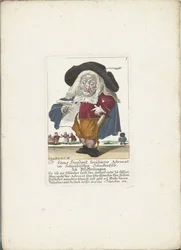 Der Zwerg Lucas Hirnzwik als Anwalt, ca. 1710 (Dr. Lucas Hirnzwik, berühmter Advokat im Schwäbischen Schnekenfeld, zu Pfifferlingen) (Il Callotto resurcitato oder Neu eingerichtes Zwerchen Cabinet)