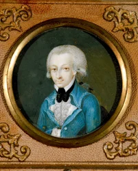 Österreich, Porträt des österreichischen Komponisten Wolfgang Amadeus Mozart (1756 - 1791), ca. 1773