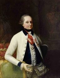 Nikolaus I., Fürst Esterházy 1714-1790 in der Uniform seines ungarischen Infanterieregiments Nr. 33