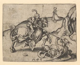 St. Georg tötet den Drachen, ca. 1435-1491