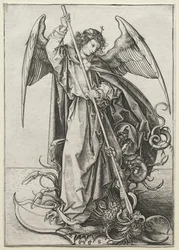 Der Erzengel Michael durchbohrt den Drachen, ca. 1475