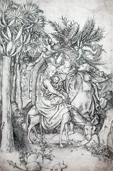 Die Flucht nach Ägypten, um 1470-80