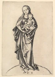 Jungfrau und Kind mit einem Apfel, ca. 1475