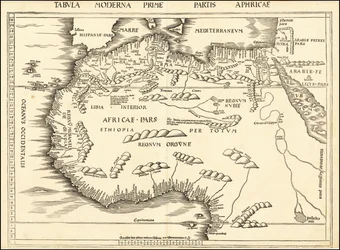 Karte von Nordafrika, 1513