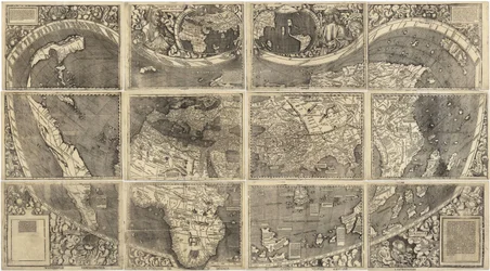 Weltkarte Universalis Cosmographia, 1507