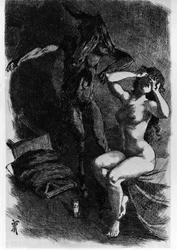 Photis verwandelte Lucius versehentlich in einen Esel. Die Metamorphosen (Der goldene Esel oder Asinus aureus), ein im 2. Jahrhundert von Apuleius (Lucius Apuleius) (um 125 - um 180) verfasster Roman