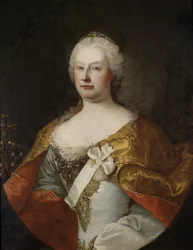 Porträt von Kaiserin Maria Theresia von Österreich, 1717-1780, 1750er Jahre