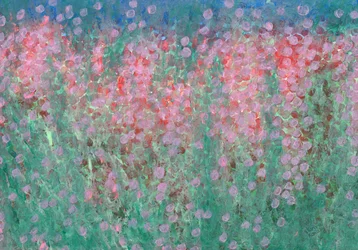 Punkte und Blumen