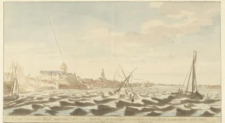 Ansicht von Nijmegen von der Waal aus