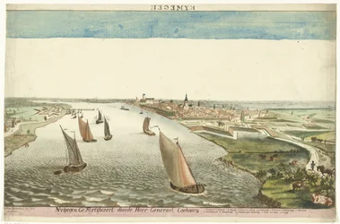 Ansicht der Festungsanlagen bei Nijmegen an der Waal