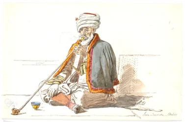 Ein türkischer Opiumraucher (Jaia Dervicha) in Chalkis