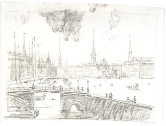 Blick vom Gammel Strand über Højbro zur Börse