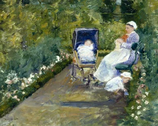 Kinder in einem Garten (Das Kindermädchen)