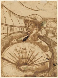 In der Opernloge [verso], 1880