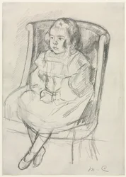 Simone sitzt, ca. 1903